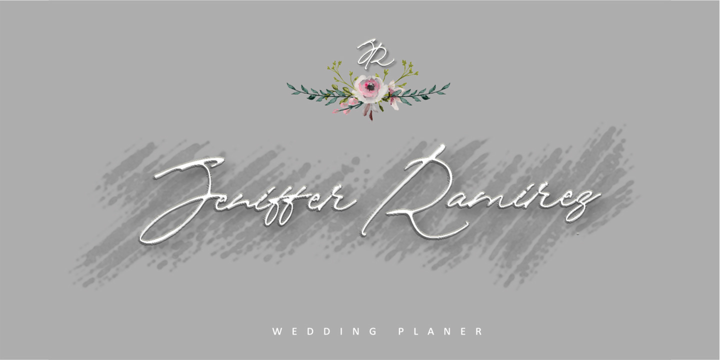 Beispiel einer Brigitte Eigner Regular-Schriftart